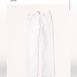 abercrombie and fitch white jeans